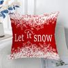 New Red Christmas Pillow Cover Elk Snowflake Christmas Tree Decoration Pillow Cushion Cover Home