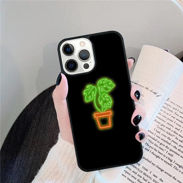 Neon Light Aesthetic Art Coque Shell For iPhone 17 Air 15 16 14 13 12 Pro Max 11 Pro Max Plus Phone Case Cover