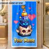 Beach TowelBlox Fruits Custom Name Text Personalized Soft Towel for Beach Pool Indoor Home Decor Gift