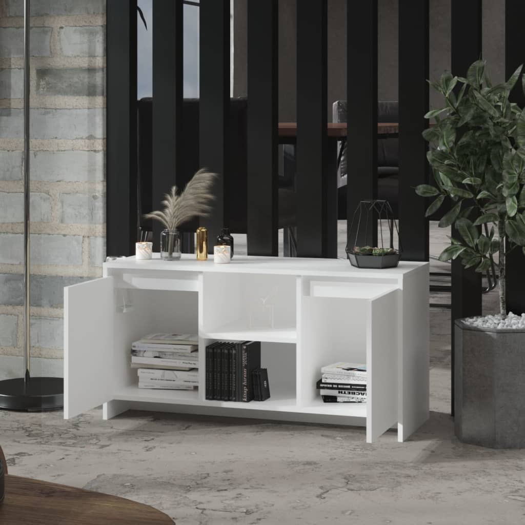 Vidaxl TV Cabinet, White, 102X37.5X52.5 Cm, Wood-Based Material