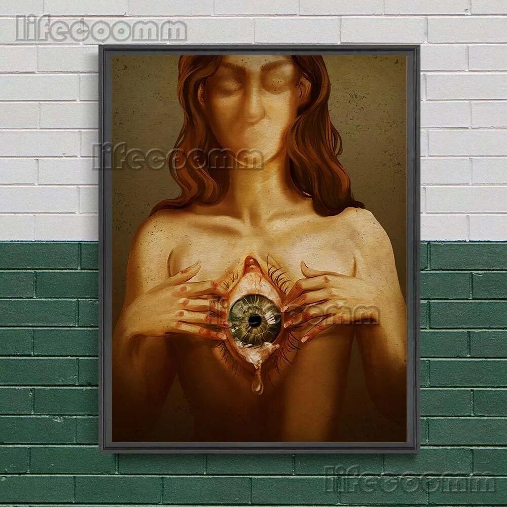 Streghe Legate dalle Piante Arte Murale Vintage Pittura su Tela Elementi di Stregoneria e Magia Oscura Stampe Poster Decorazioni per la Casa Senza Cornice