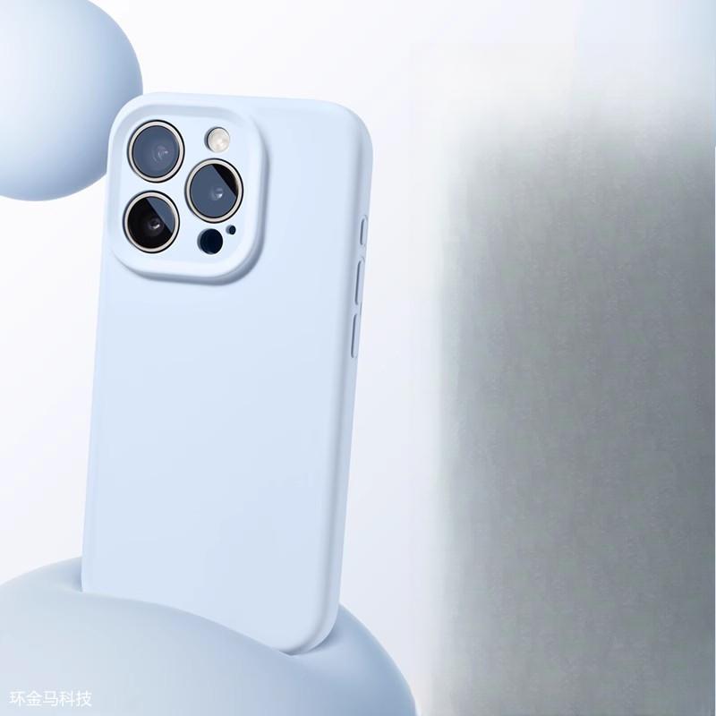 

Подходит для Apple 16 ProMax Официальный однотонный силиконовый чехол для мобильного телефона IPhone 15 Улучшенный противоударный 14 Защитный чехол iPhone16