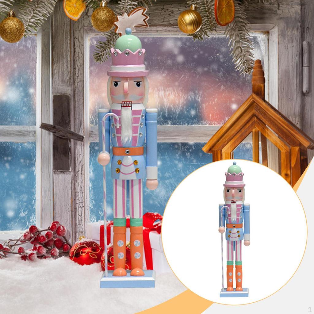 Wooden Nutcracker Ornament Christmas Decoration Collectible Gift Figurine Tabletop
