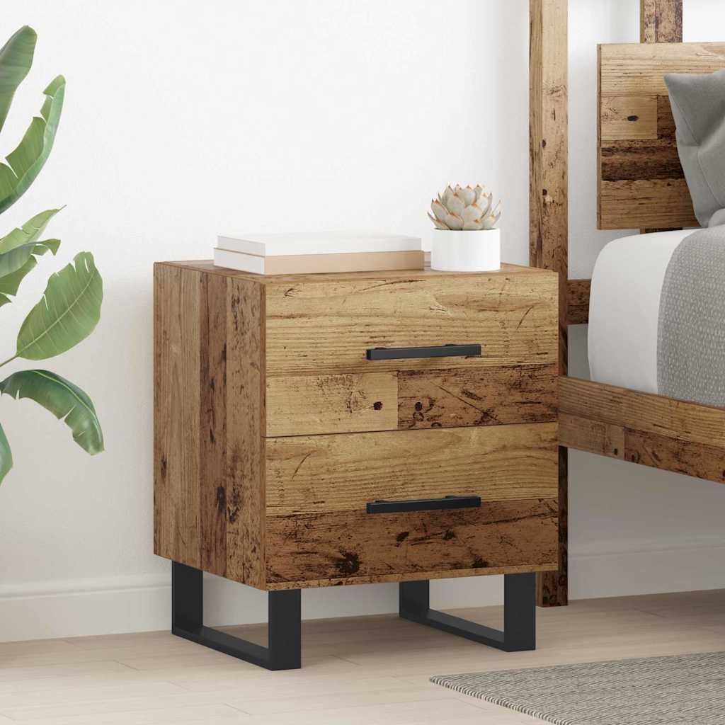 Nightstand Reclaimed Wood 40 x 35 x 47.5 cm Engineered Wood