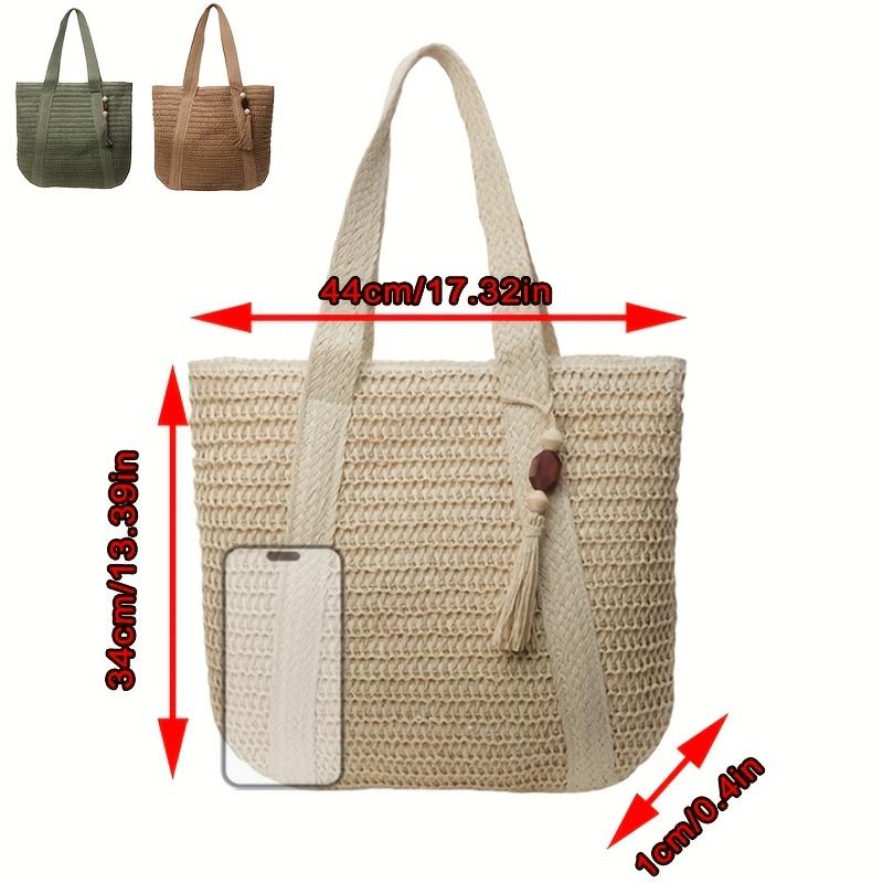 New women's straw shoulder bag tote bag