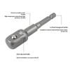 1/3Pcs Power Tools Chrome Vanadium Steel Socket Adapter Seth EX Shank To 1/4 "3/8" 1/2 "Extension Drill Bits Hex Bit Set