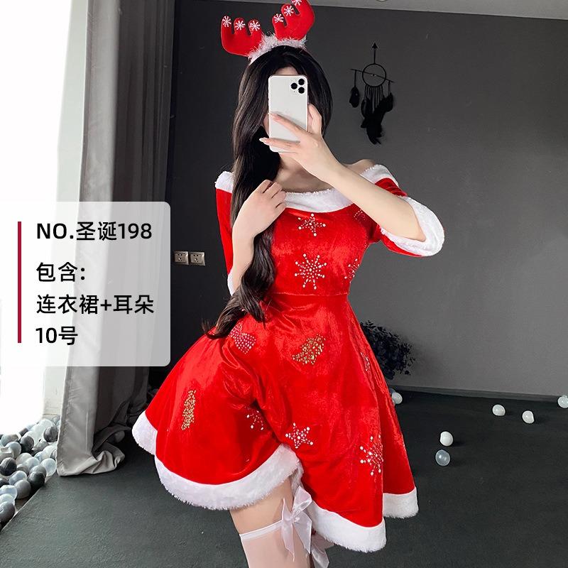 Vánoční kostým Horký diamantový kostým Dívka Zajíček Dospělý Cosplay Vánoční kostým Vystoupení Kostým