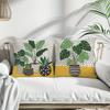 Charming Indoor Plant Pillow CoversLiving Room Sofa Cushion Cover, Soft and Comfortable, Bedroom Room Decoration