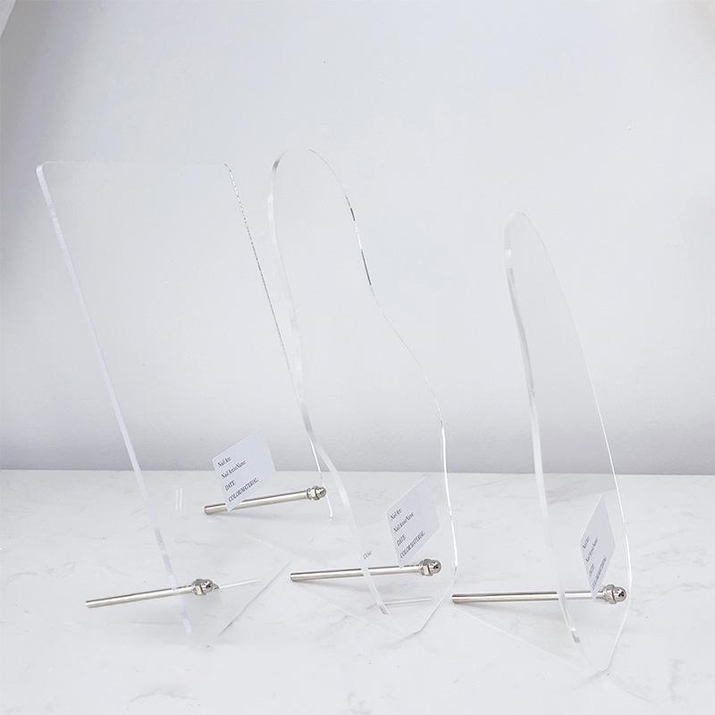 Nail Art Display Board False Nail Tips Sample Acrylic Practice Board Fingernail Polish Stands Showing Manicure Tool