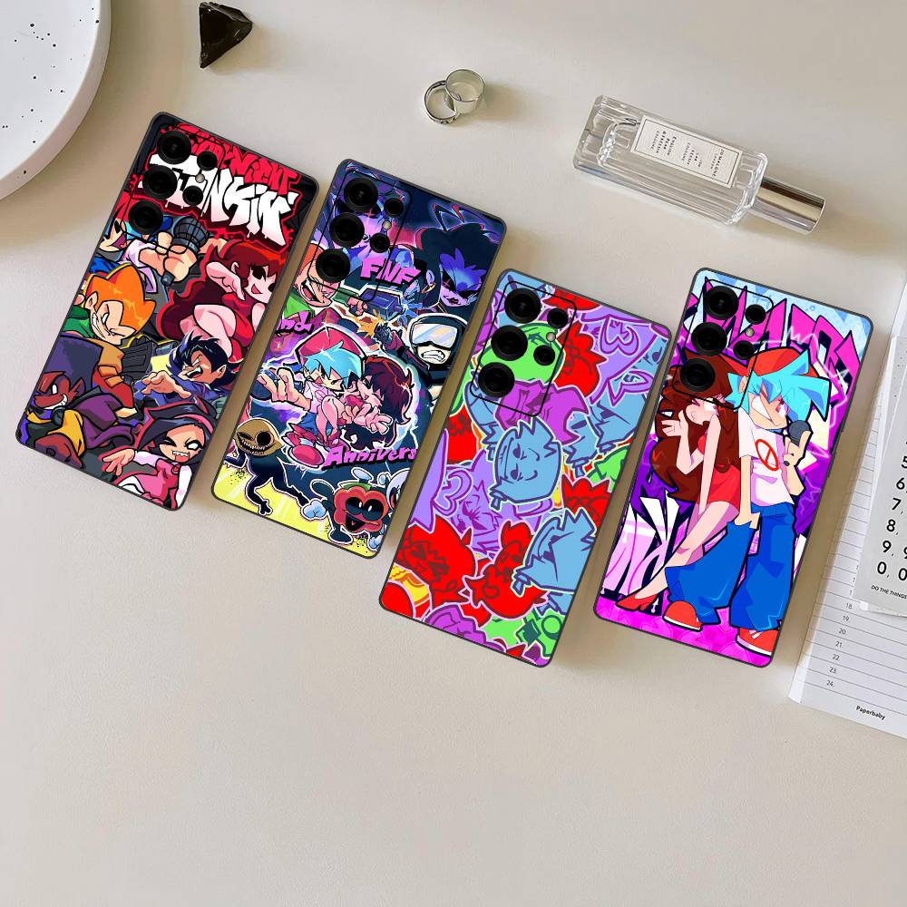 Music Game Friday Night Funkin Phone Case For Samsung S 24 Fe 25 Ultra Plus 20 Lite 21 30 22 23 24 22 Ultra 5G Fundas