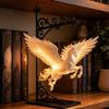 Vintage Metal Hanging Bookshelf Light Bookshelf Lamp Wall Hanging Lamp LED Night Light  Bedroom