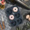 SUPER KITCHEN Donut Silicone Cake Confectionery 6 Heat Baked Donut Muffin Kitchen Easy to Clean Mold, Mold, Mold, Tools, Plate, Non-Stick, Pieces,