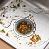 1Pcs Stainless Steel Kitchen Sink Filter Kitchen Garbage Food Residue Dishsink Filter With Handle Metal Sink Strainer