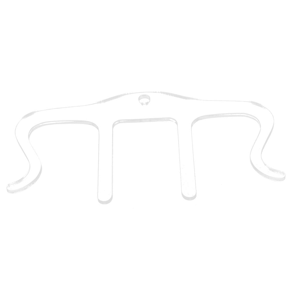 Music Book Clip Stand Page Holder M Shape Plastic Instrument Accessories for PianoTransparent