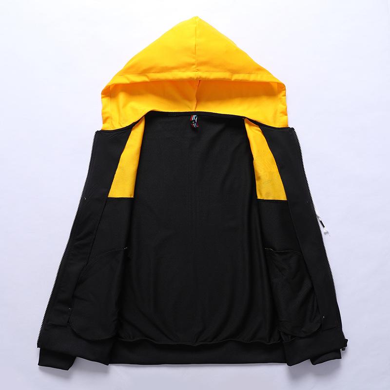 Spring and Autumn New Hooded Cardigan Sweater Boys Trend Teen Fashion Casual Jacket