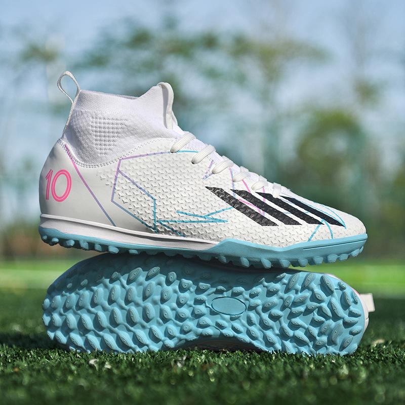 New football shoes men's and women's adult high-top long nails AG youth broken nails TF professional football game training shoes