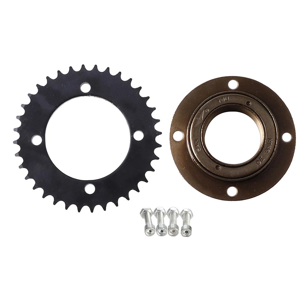 Motorcycle T8F 36 Tooth Rear Chain Sprocket 4 Hole Freewheel Adapter For 47cc 49cc Minimoto Pocket Bike Gas Petrol Goped Scooter