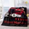 Manchester Customize Text Blanket Multi-purpose Customizable Blanket Durable Comfort Versatile for Home Decor Chair Nap Couch All-Season Use