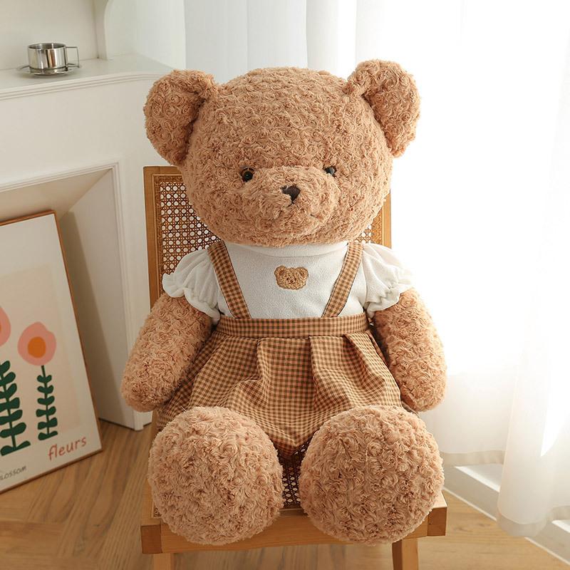 Couple bear doll plush toy girl sleeping on the bed doll is also a stall doll warm children's birthday gift