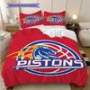 Detroit Pistons Bold Logo Three-piece set(1 * duvet cover + 2 * pillowcase, without core) Bedding set Duvet cover and pillowcase