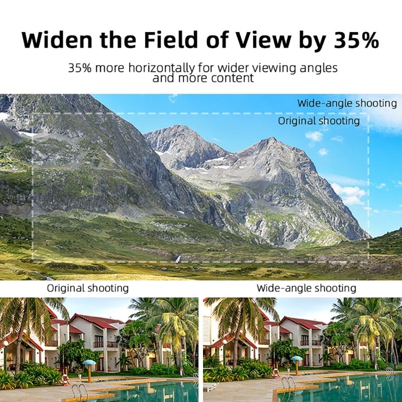 Wide Angle Lens for Air 3 Drones Ballhead Lens Filter External Professional Expanded Angled Lens Accessories