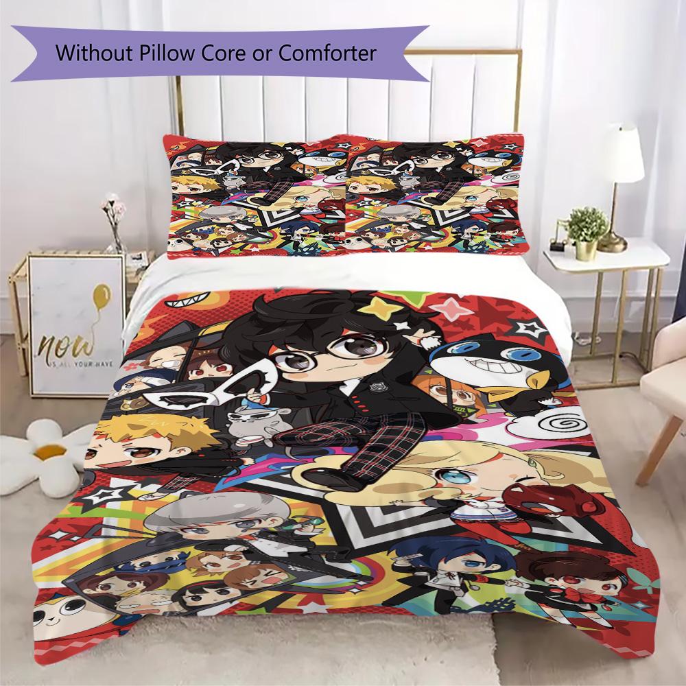 Evil Spirit Exorcism 5 Pattern Bedding,Quilt Set Quilt Cover Pillowcase Home Birthday Gift (1*duvet cover+2*pillowcase,without core)XSJT0917298