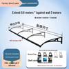 Aluminum Alloy Outdoor Sunshade & Rain Shield for Balcony Windows