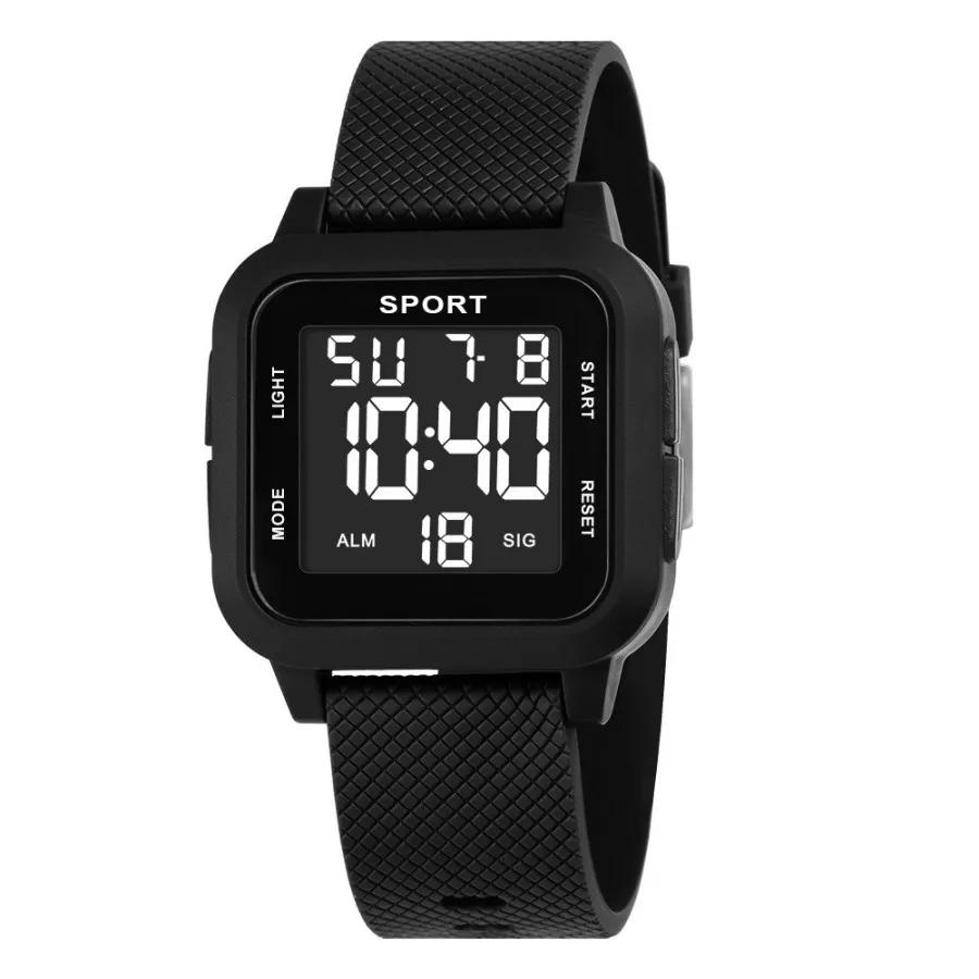 Outdoor Sports Kids Watches Multifunctional Alarm Clock Boys Digital Wristwatches Waterproof Luminous Military Electronic Watch чёрный