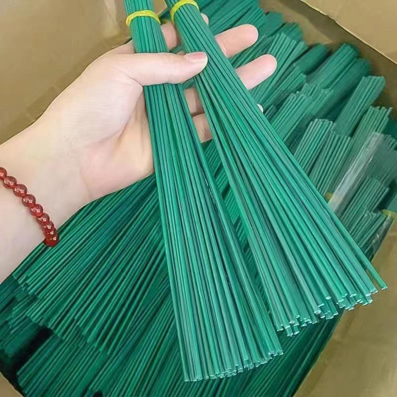 30/40cm Green Flower Stem Sticks DIY Floral Material Handmade Wire Stem Accessories Twist Bar Accessories