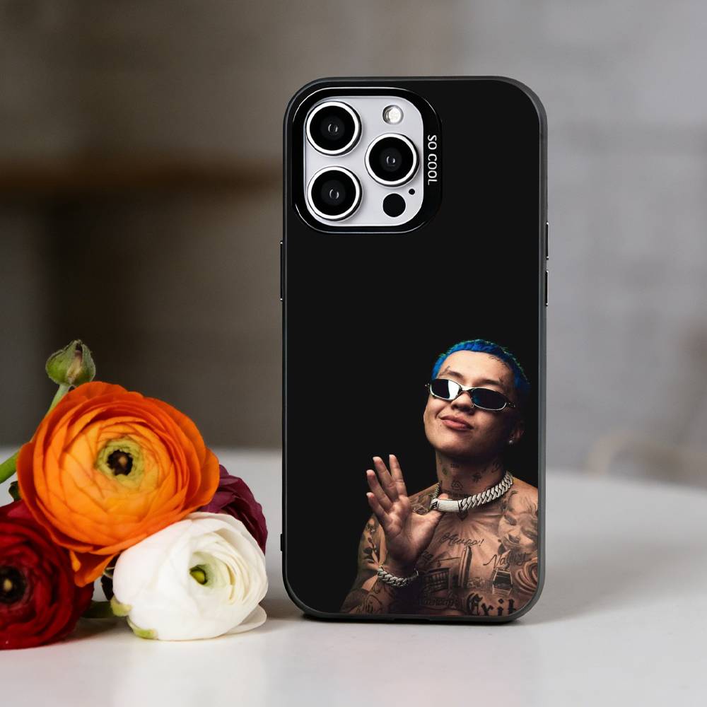Rapper B-Blessd Phone Case For iPhone 17,16,15,14,13,12,11 Plus,Pro Max,XS,Colorful Silver Black Cover