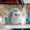 Cross-Border Christmas Hedgehog Pendant: Acrylic Tree Ornaments for Festive Home Décor