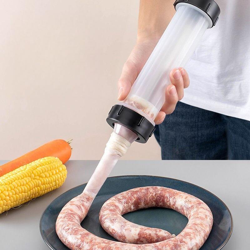 1set Household Enema Device Handmade Sausage Making Tools Small Sausage Filling Device Hand Push Meat Needle Enema Tool
