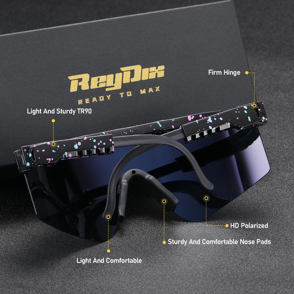 Солнцезащитные очки ReyDix в большой поляризованной оправе — фото 3