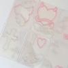 3D Rhinestone Chain  Photo Card Stickers Korean Style Music Note Wing Crystal Diamond Sticker for Scrapbook Journal