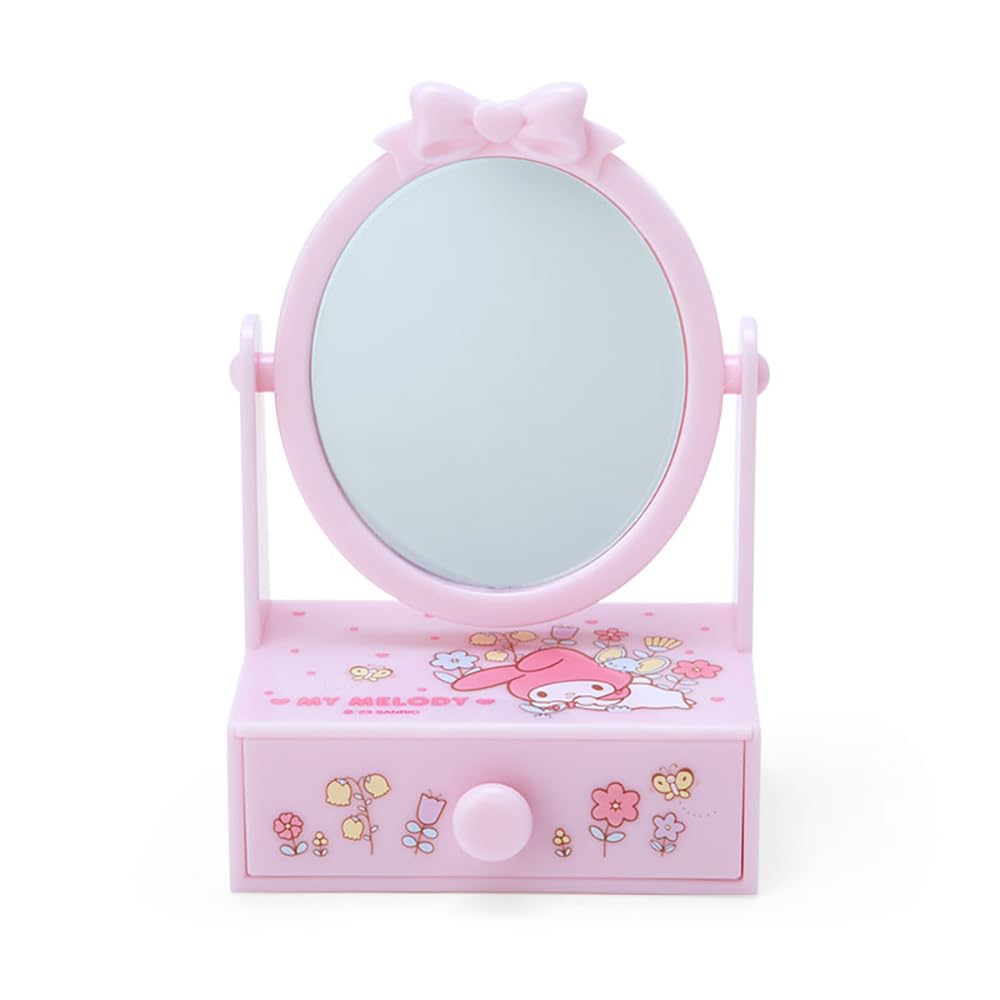 Sanrio My Melody Mirror 14 x 10 x 6 Stylish Accessories Always Sanrio Character 112895 SANRIO Stand, cm, - -