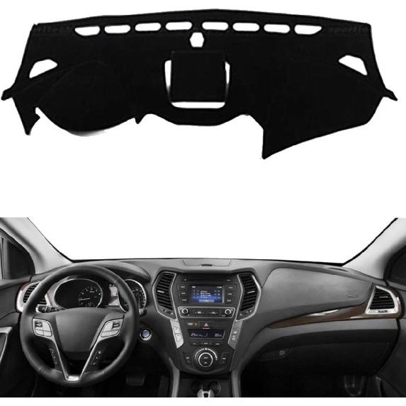 Fit for Hyundai Santa Fe Sport 2013-2018,Car Dashboard Cover,Dashboard Covers,Non-Slip Dash Board Cover Mat,Car Accessories, Lhd Black Edge