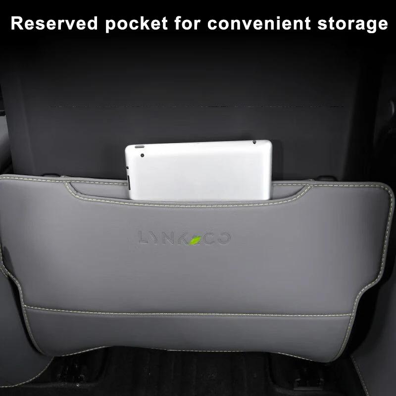 Car Seat Back Pad Anti-Kick Armrest Box Protector Cushion for Lynk & Co 07 EM-P 2026 2026 Anti-Dirty Mat Auto Accessories