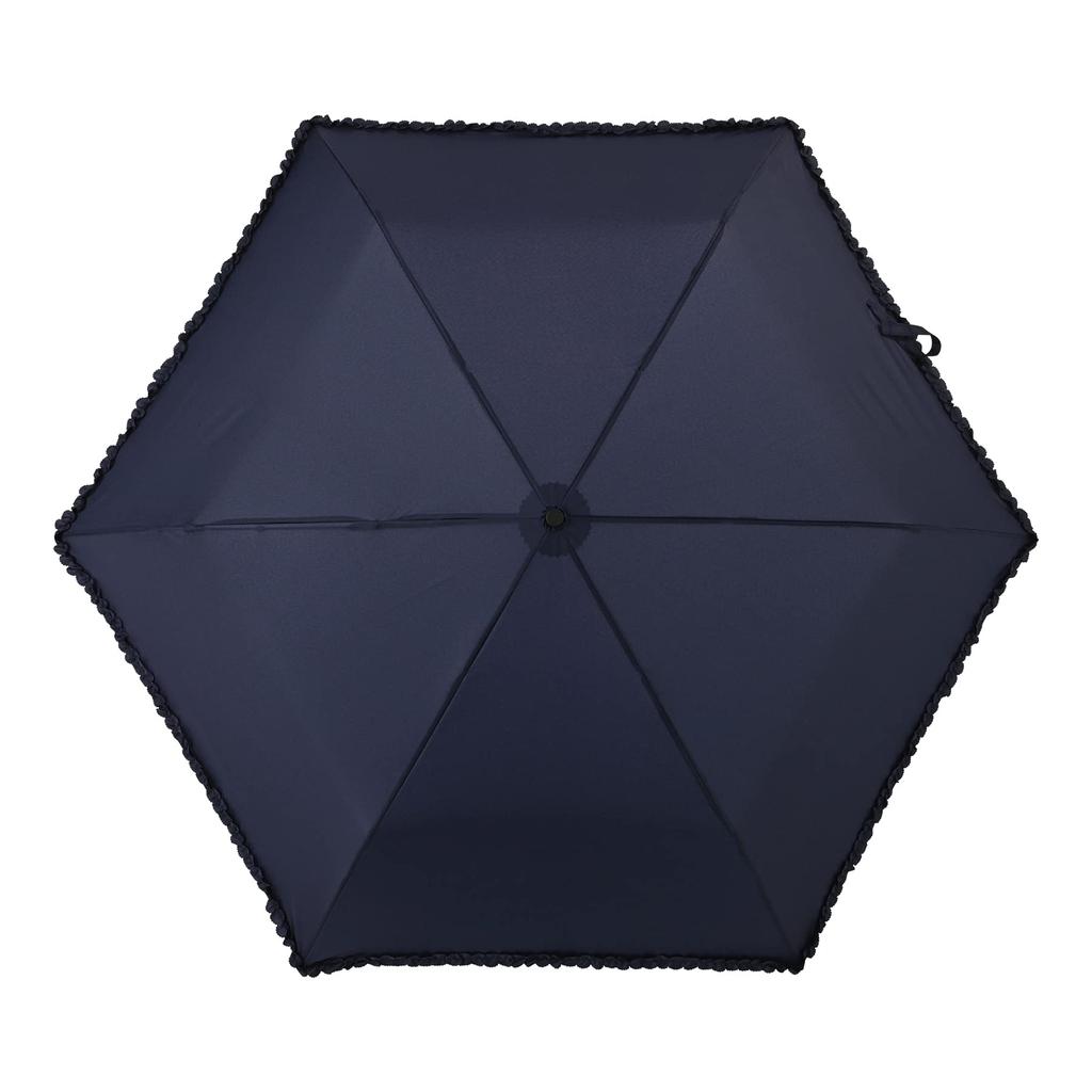 Nifty Colors Folding Umbrella Frill Carbon Lightweight Mini 55 1540NV
