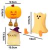 Helloween RGB LED Night Light Pumpkin Ghost Timer Bedroom Bedlight Cartoon 3 Levels Brightness Sleep Light Desktop Ornaments