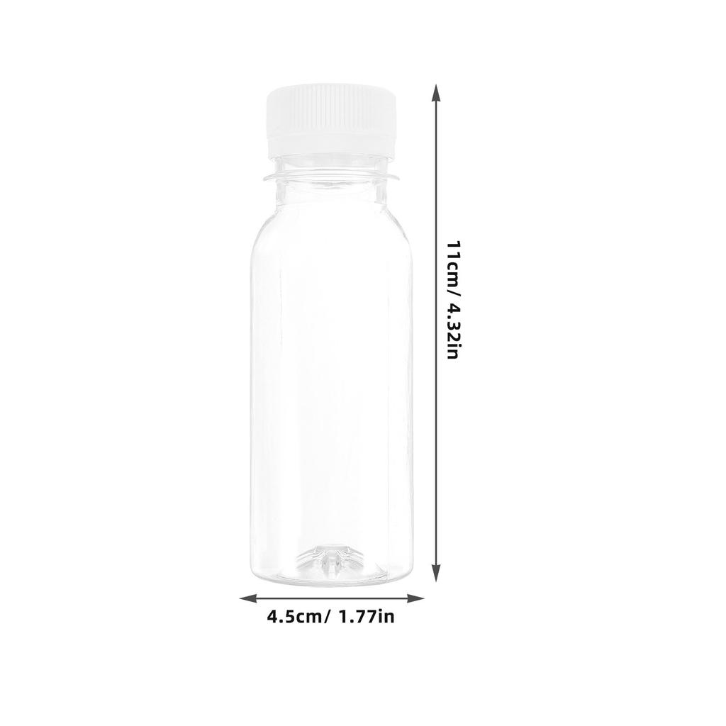 30Pcs Frosted Milk Bottles Multi-Function Clear Drink Bottles Portable Reusable Juice Containers Household Travel Outdoor Use