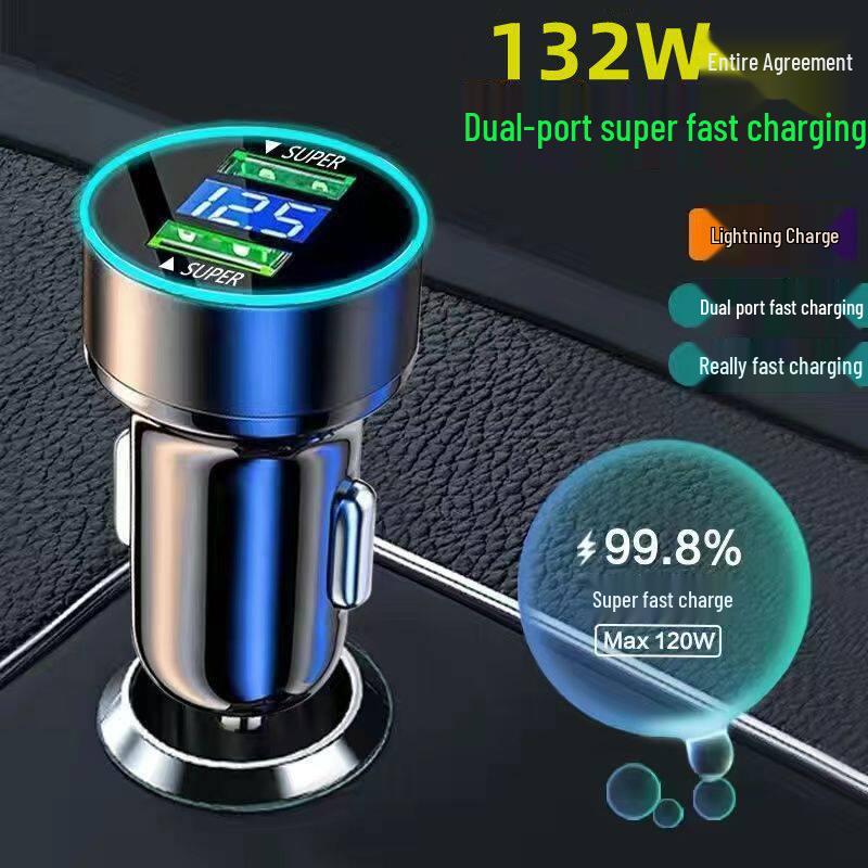 200W Stealth Car Charger USB Converter for 12V - Super Fast Charging