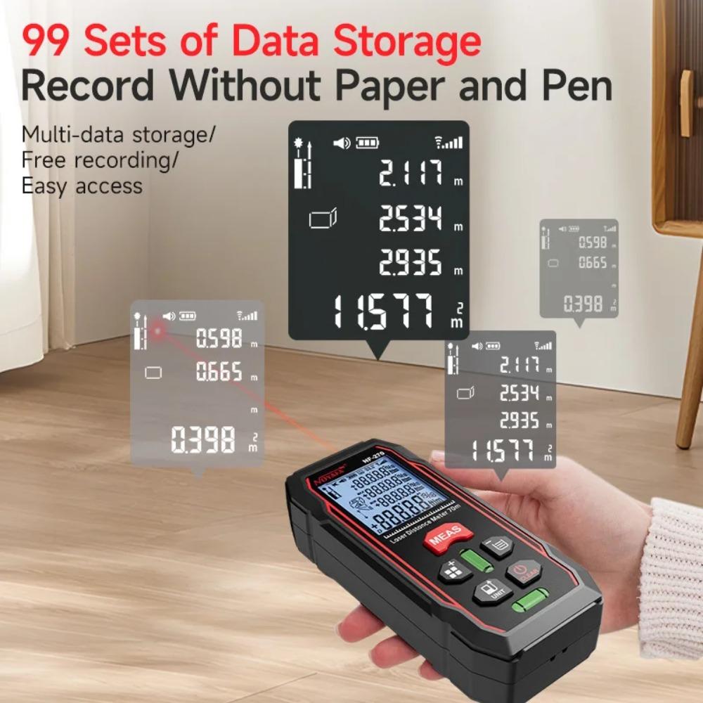 Laser Distance Meter NF-270 Rangefinder 70M Digital Range Finder with Horizontal Bubbles Tape Range Digital Ruler Tool