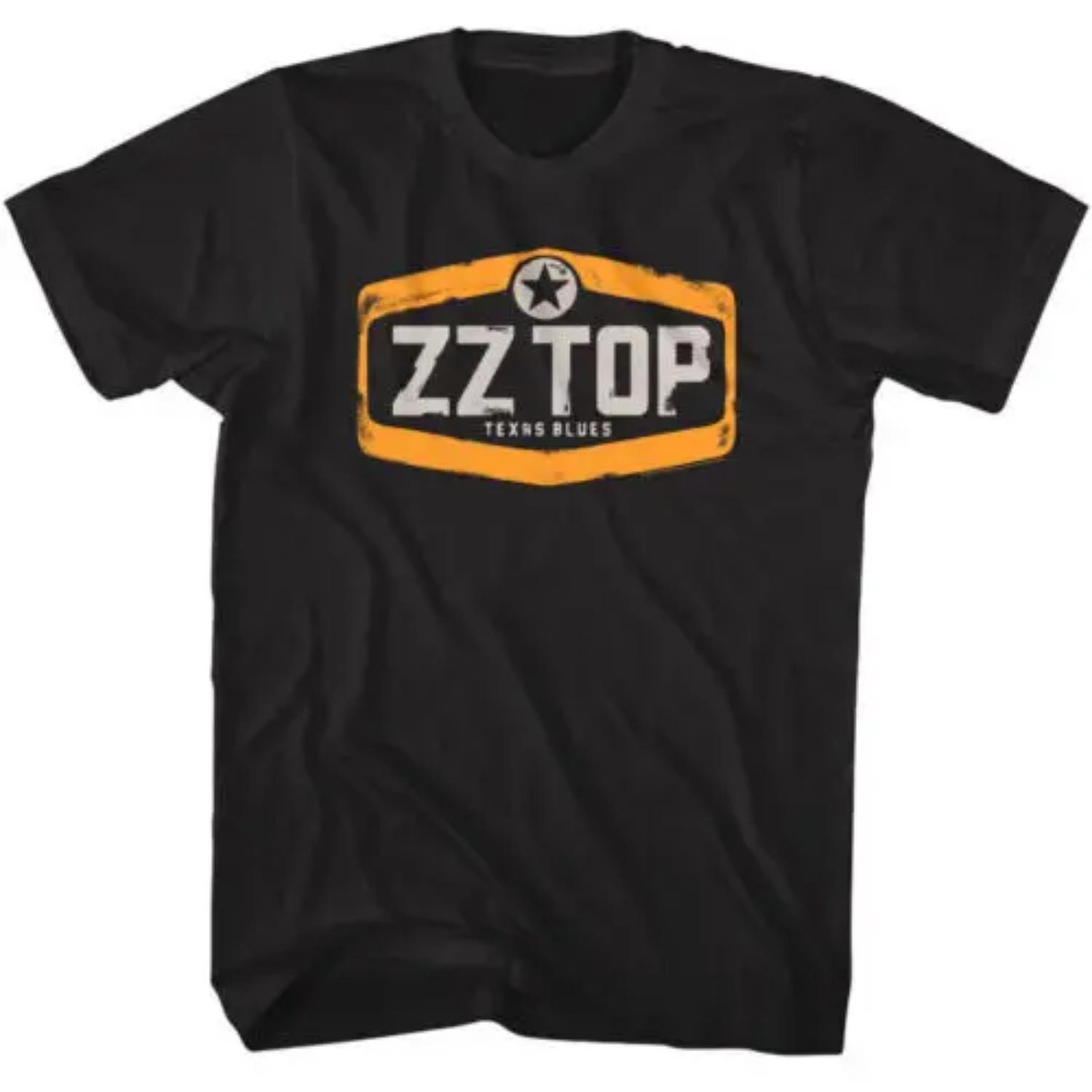 ZZ Top Texas Blues Men s T-Shirt Garage Album Rock Band Concert Tour Merch S чёрный