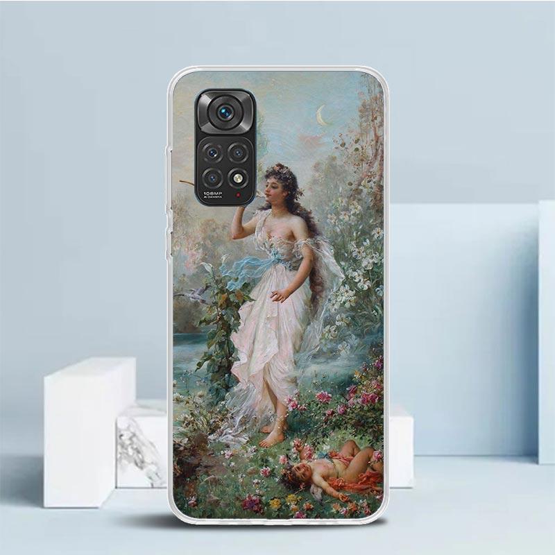 Paint Art Renaissance Phone Case For Xiaomi Redmi Note 15 14 14S 13 12S 12 Pro Plus 11S 11 11T 11E 10S 10 + Soft TPU Back Cover