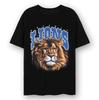 Löwen Großes Gesicht Maskottchen Retro Vintage Fußball T-Shirt Geschenk für Fans Unisex T-Shirt