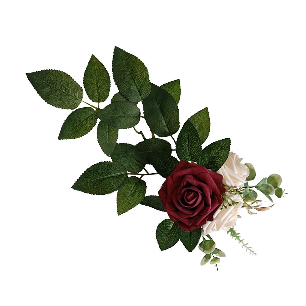 Artificial Chair Back Flower Lifelike Reusable Wedding Aisle Floral Decoration for Indoor Outdoor