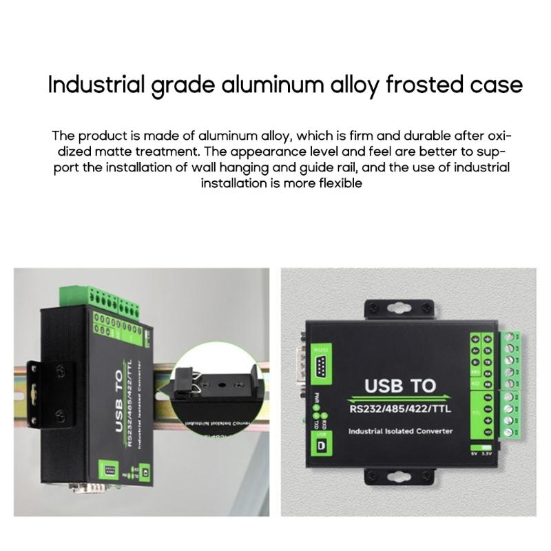 USB zu RS232/485/422/TTL Industrieller isolierter Konverter mit originaler FT232RL-Innenstromisolierung, magnetischer Isolierung