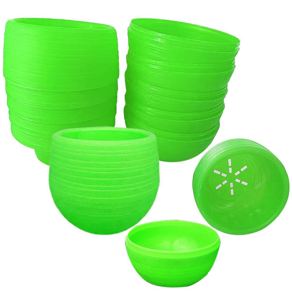 5-10ks Plastový květináč Sukulentní květináč Kulatý dvouvrstvý malý květináč Domácí kancelář Dekorace na plochu