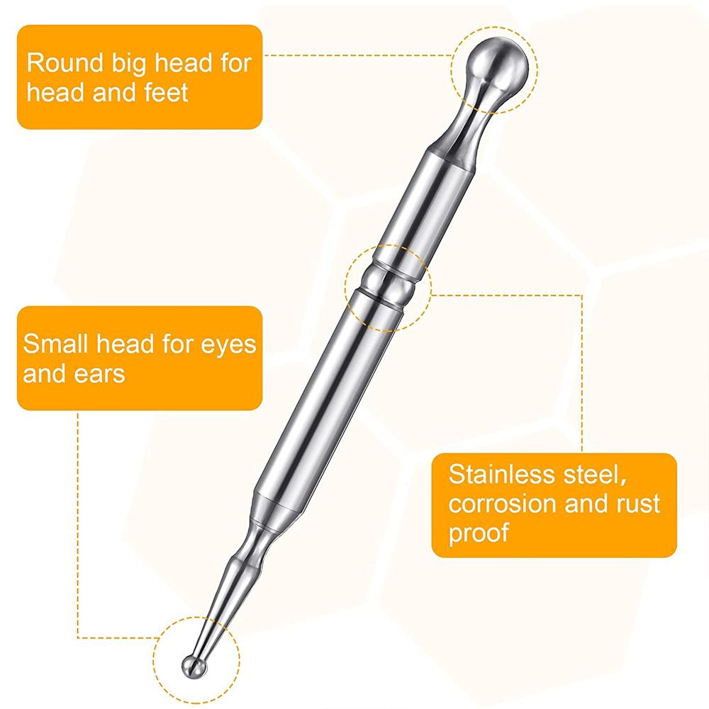 Stainless Steel GuaSha Massager Muscle Scraper Metal Scraping Tool Body Shaping Deep Tissue Fascia Face Relaxation Massage Stick