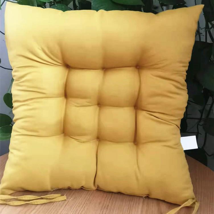 Poduszka na siedzisko w jednolitym kolorze, piaskowana, do biura, jadalni lub krzeseł tatami - 40/45 cm